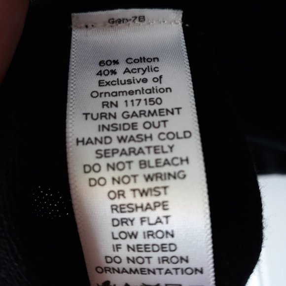 Quaker Factory Black Embellished Bags Cardigan XL - Picture 6 of 6